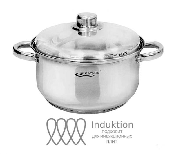 Saucepan 1.8 l "Gretta" KT04-D-18m with a metal lid